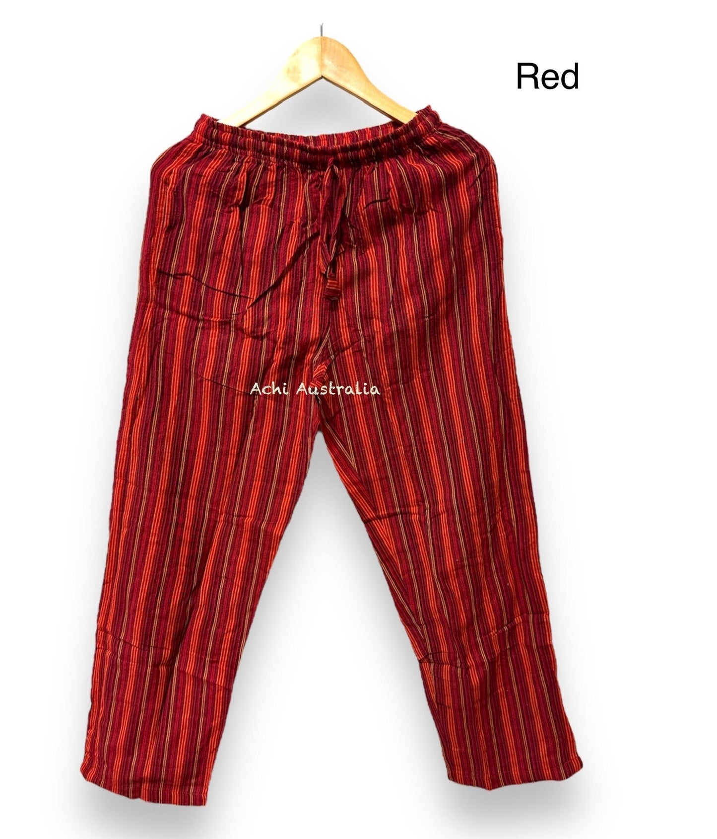 Hippie Mens Cotton Stripe Pants