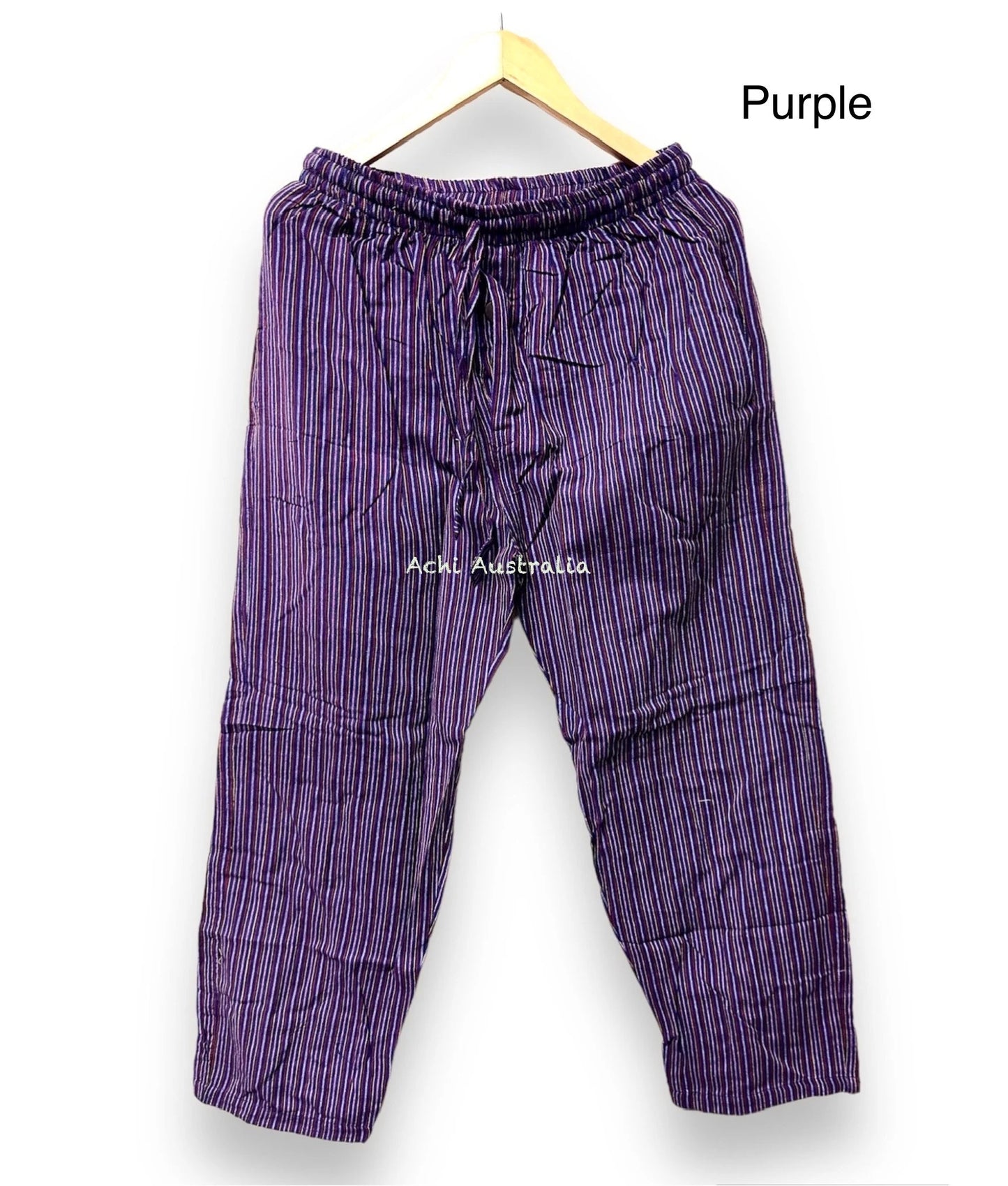 Hippie Mens Cotton Stripe Pants
