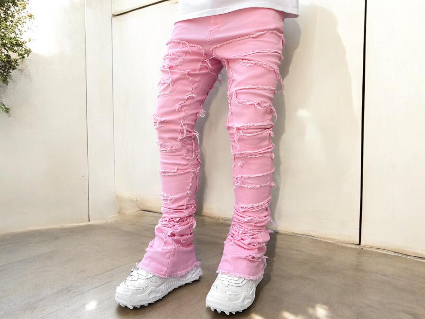 Men'S Denim Jeans | Stylish Ripped Design | Fashionable Streetwear Outfit