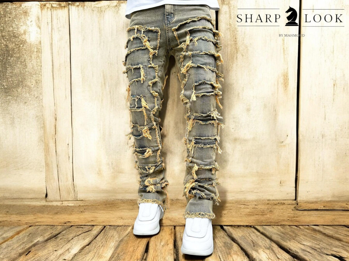 Men'S Denim Jeans | Stylish Ripped Design | Fashionable Streetwear Outfit