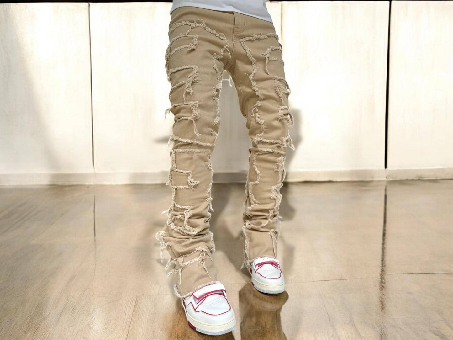 Men'S Denim Jeans | Stylish Ripped Design | Fashionable Streetwear Outfit
