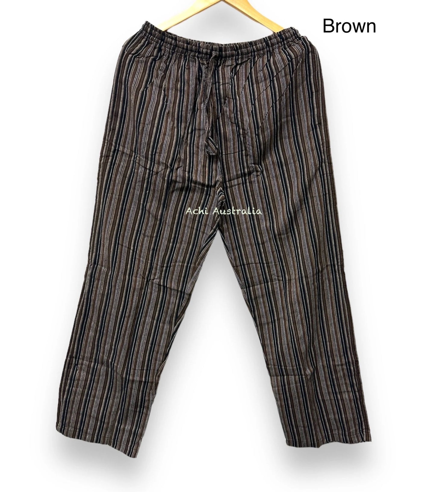Hippie Mens Cotton Stripe Pants