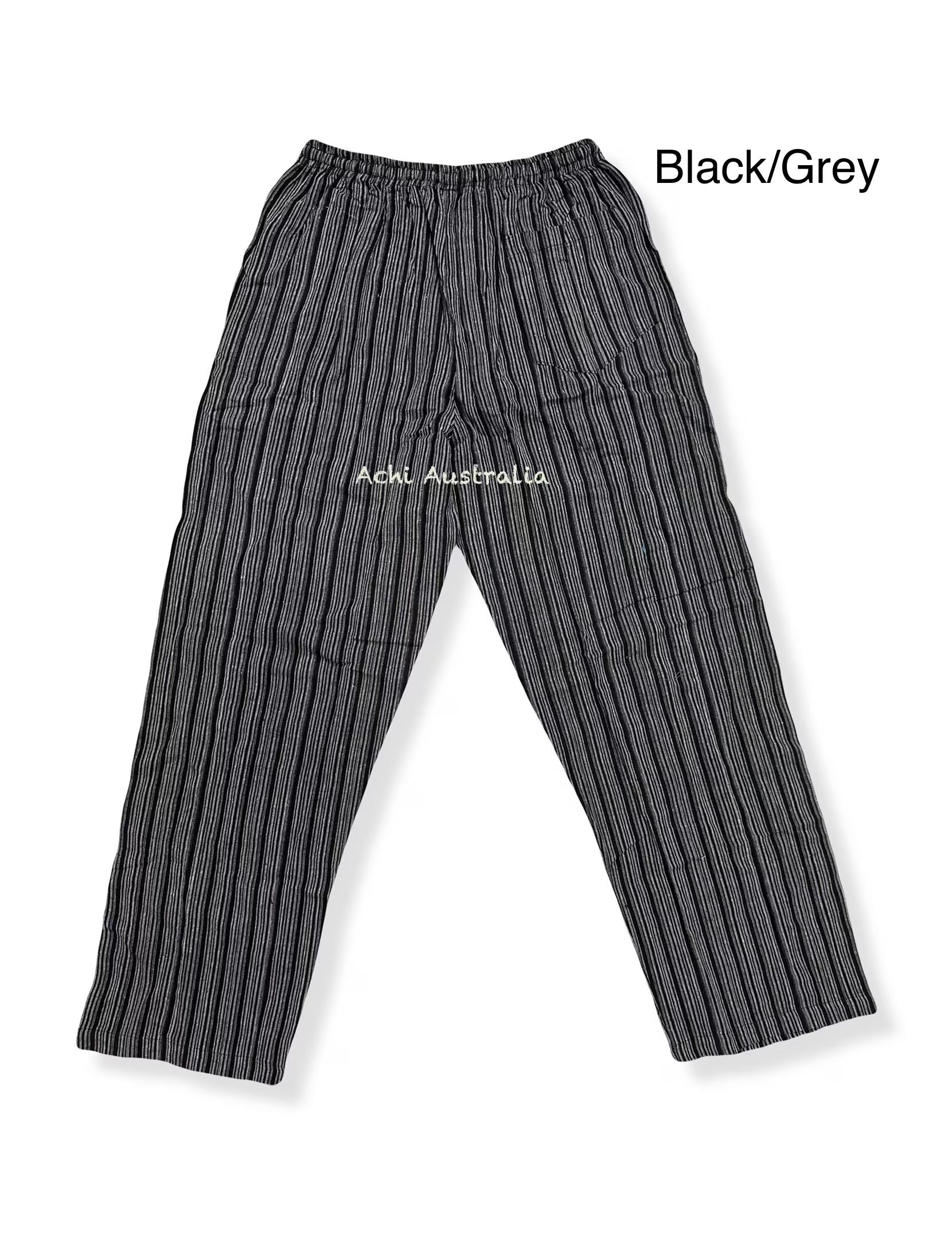 Hippie Mens Cotton Stripe Pants