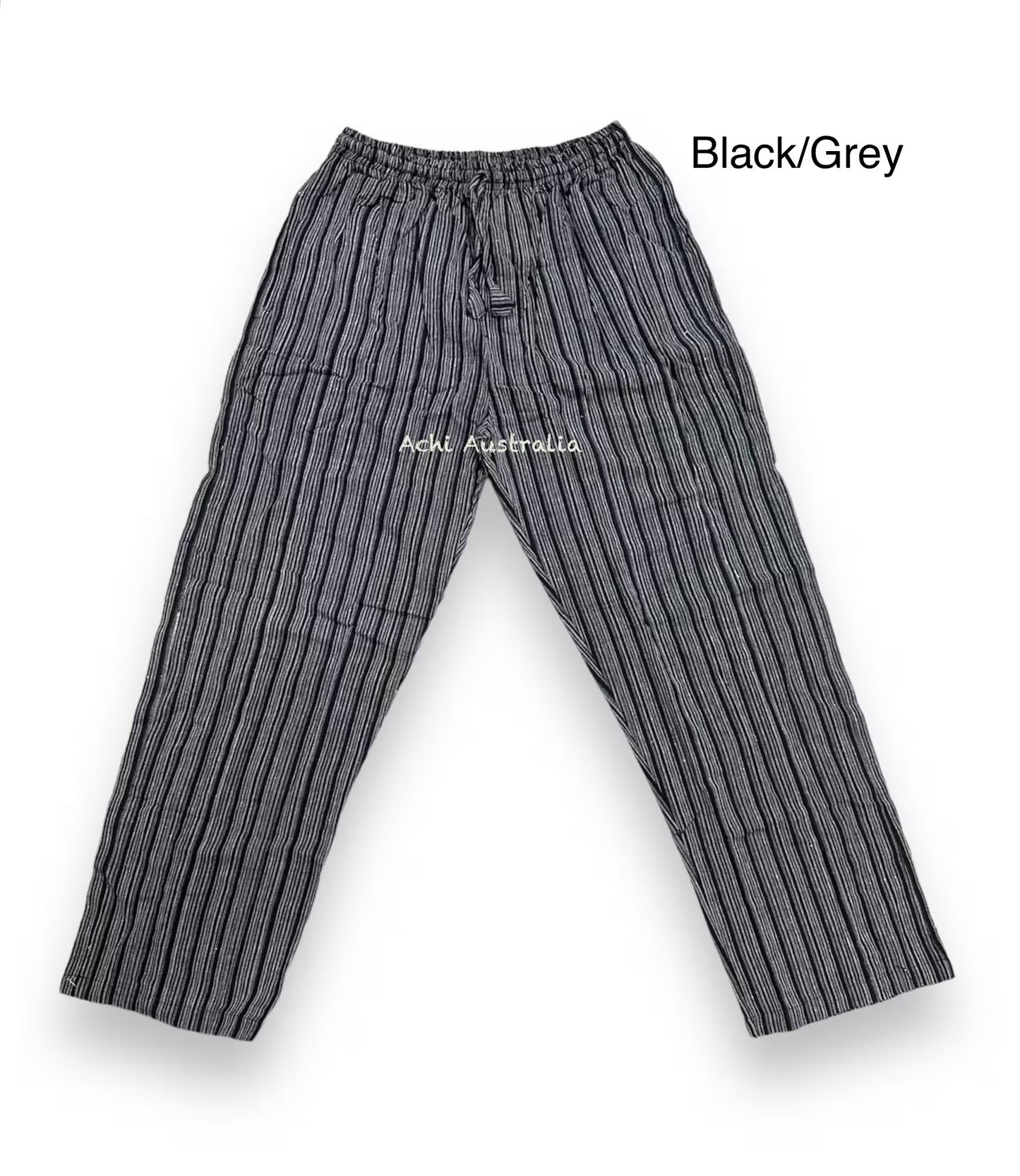 Hippie Mens Cotton Stripe Pants